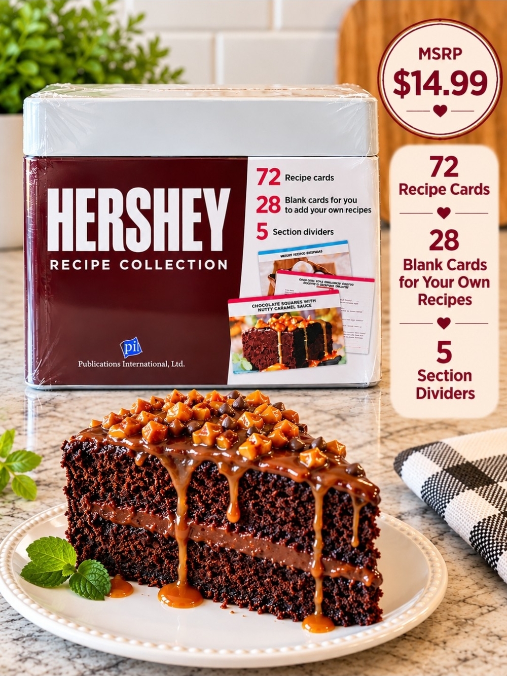 HERSHEY Recipe Collection Tin in White and Brown